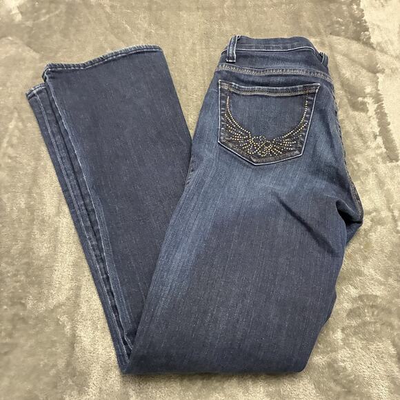 Rock & Republic Jeans Womens Sz.4 Blue Kasandra Mid-rise Boot Cut Denim Pants - Picture 8 of 13